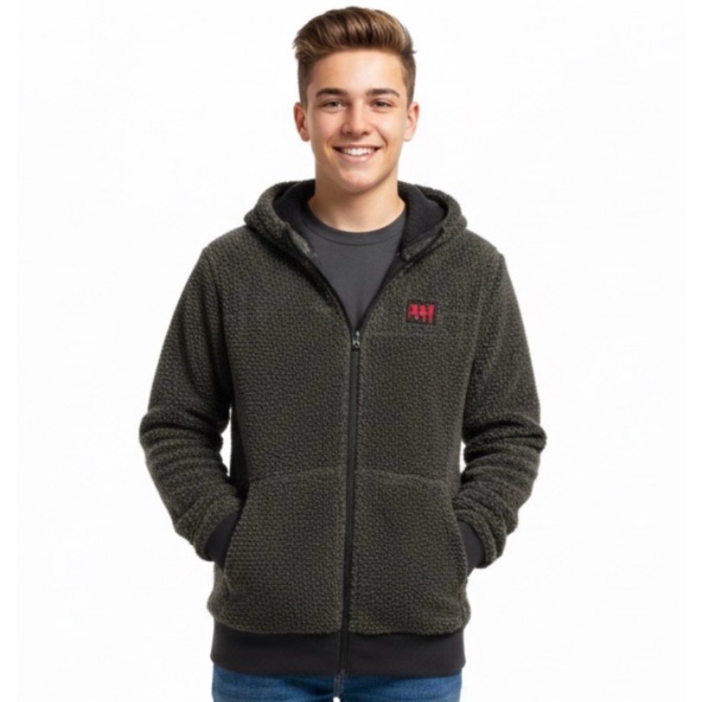 Abercrombie & Fitch Kids Sherpa Teddy Bear Fleece Fall Jacket Size 15/16 A&F